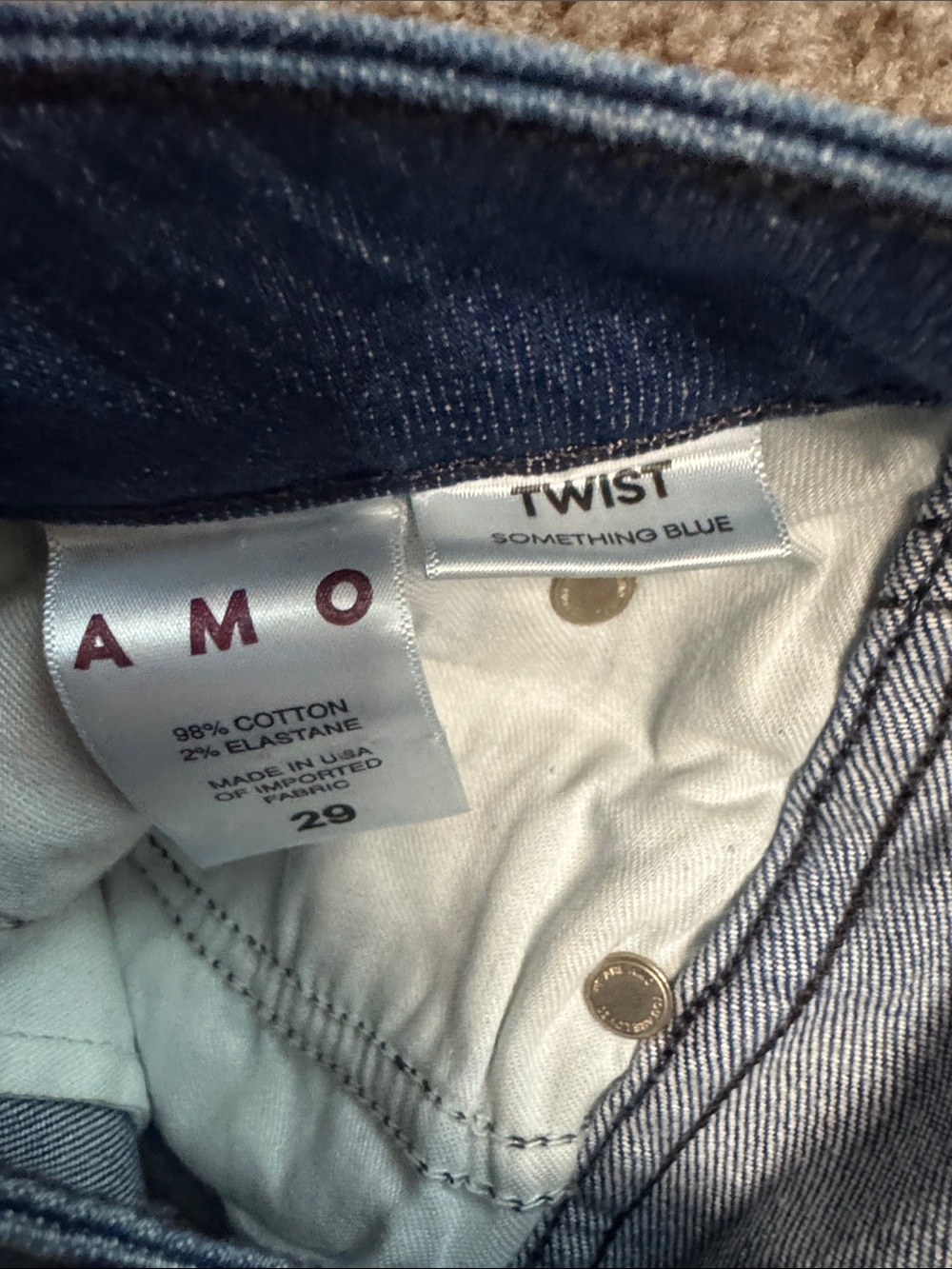 AMO Women's Indigo Skinny Jeans - Picture 2 of 3